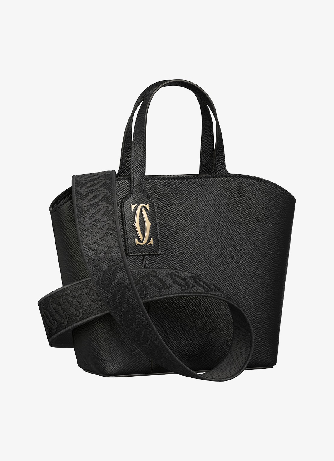 Cartier C de Cartier Mini shopper van kalfsleer CRL1002661 - detail 2 zwart