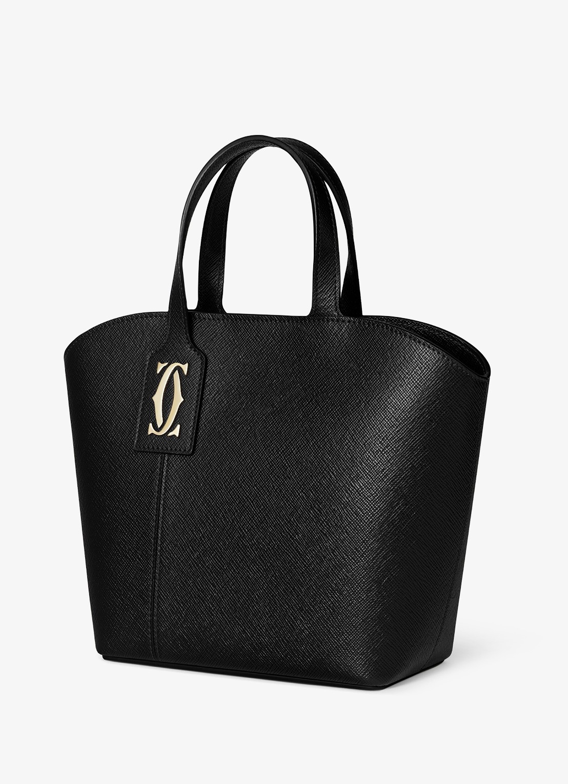 Cartier C de Cartier Mini shopper van kalfsleer CRL1002661 - detail 4 zwart
