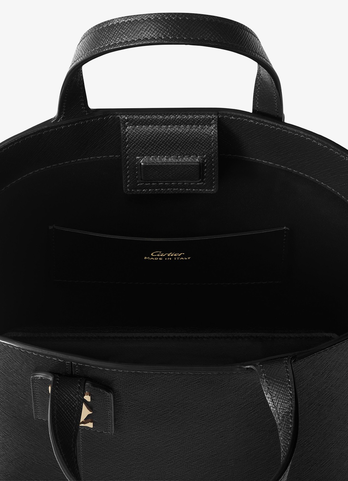 Cartier C de Cartier Mini shopper van kalfsleer CRL1002661 - detail 5 zwart