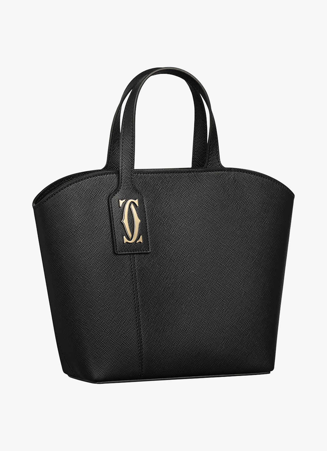 Cartier C de Cartier Mini shopper van kalfsleer CRL1002661 - voorkant 7 zwart