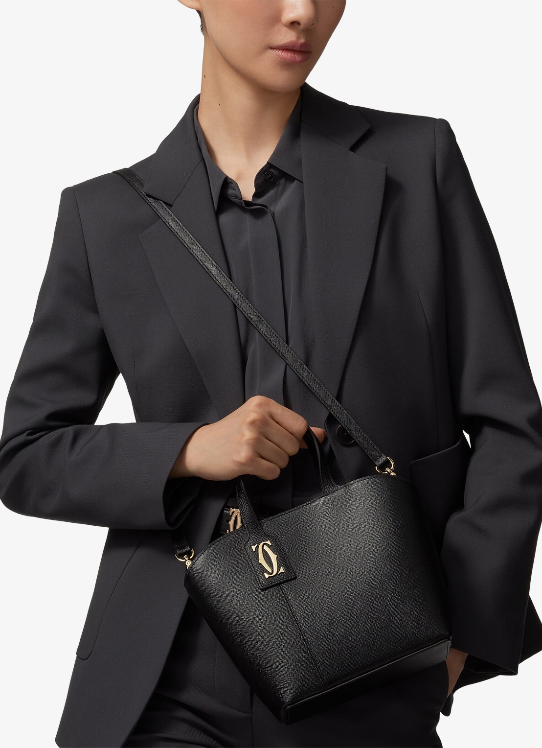 Cartier C de Cartier Mini shopper van kalfsleer CRL1002661 - voorkant 8 zwart