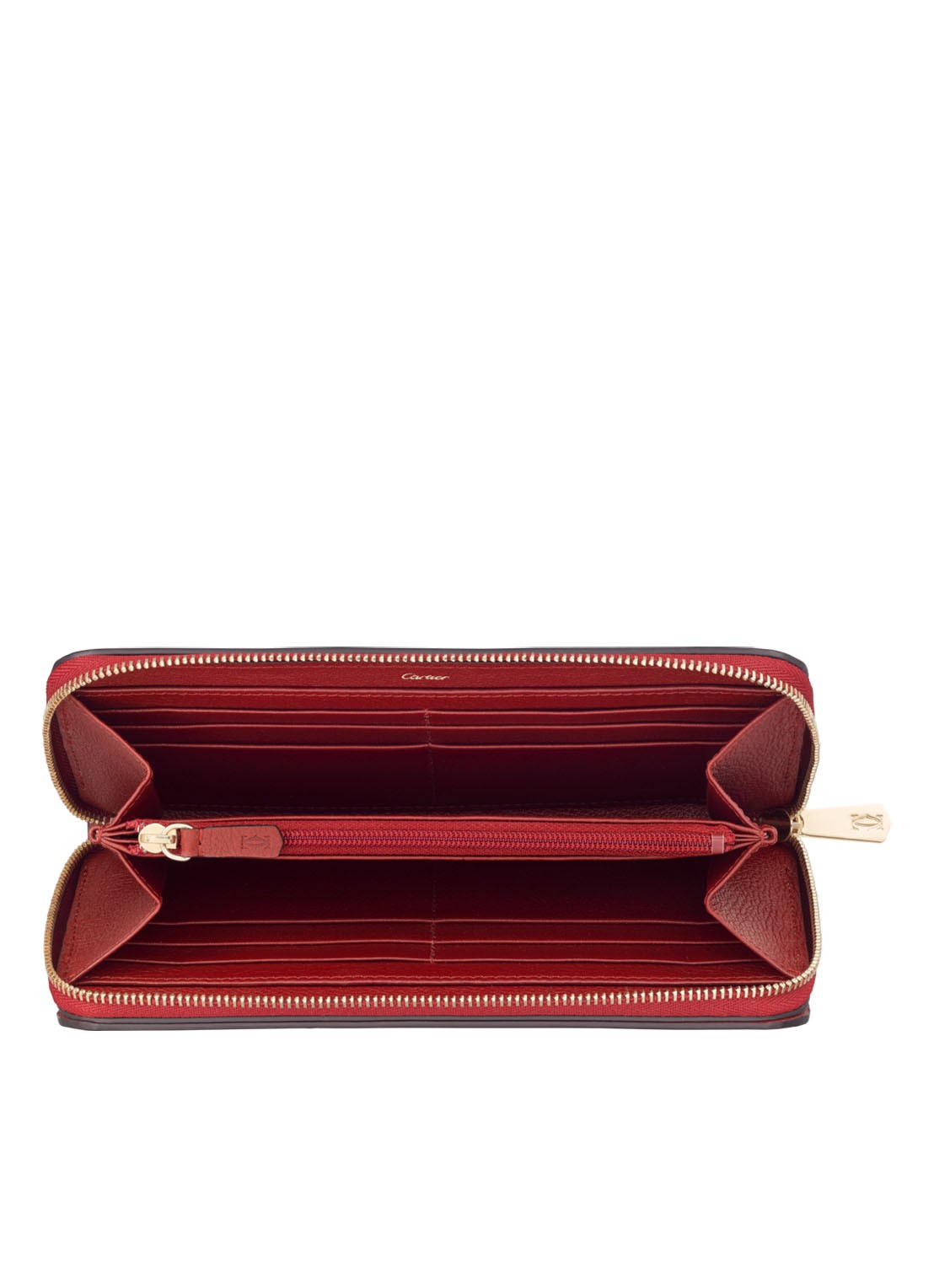 Cartier C de Cartier portemonnee van leer L3001530 - detail 2 donkerrood
