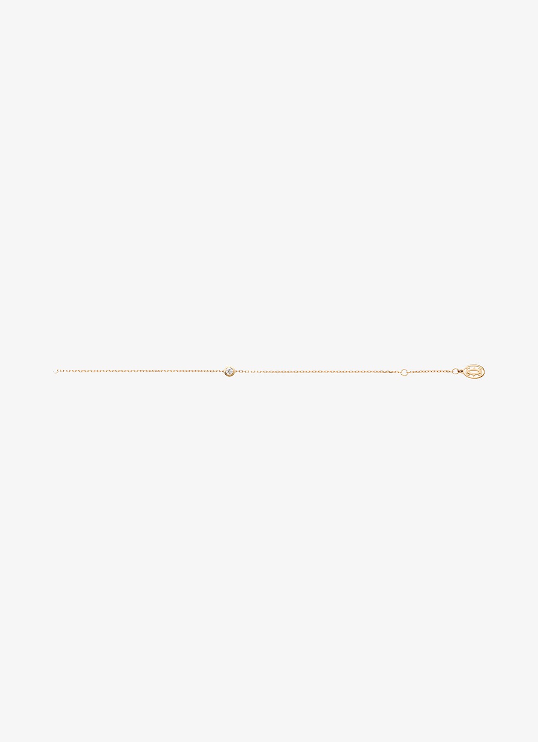 Cartier Cartier d'Amour armband, middel model van 18 karaat geelgoud met 0.13 ct met diamant CRB6062917 - achterkant 8 geelgoud