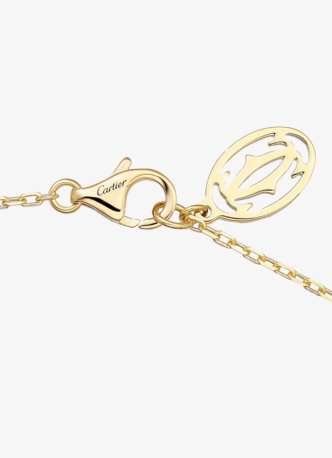 Cartier Cartier d'Amour ketting, groot model van 18 karaat geelgoud met 0.18 ct diamant CRB7215500 - detail 3 geelgoud