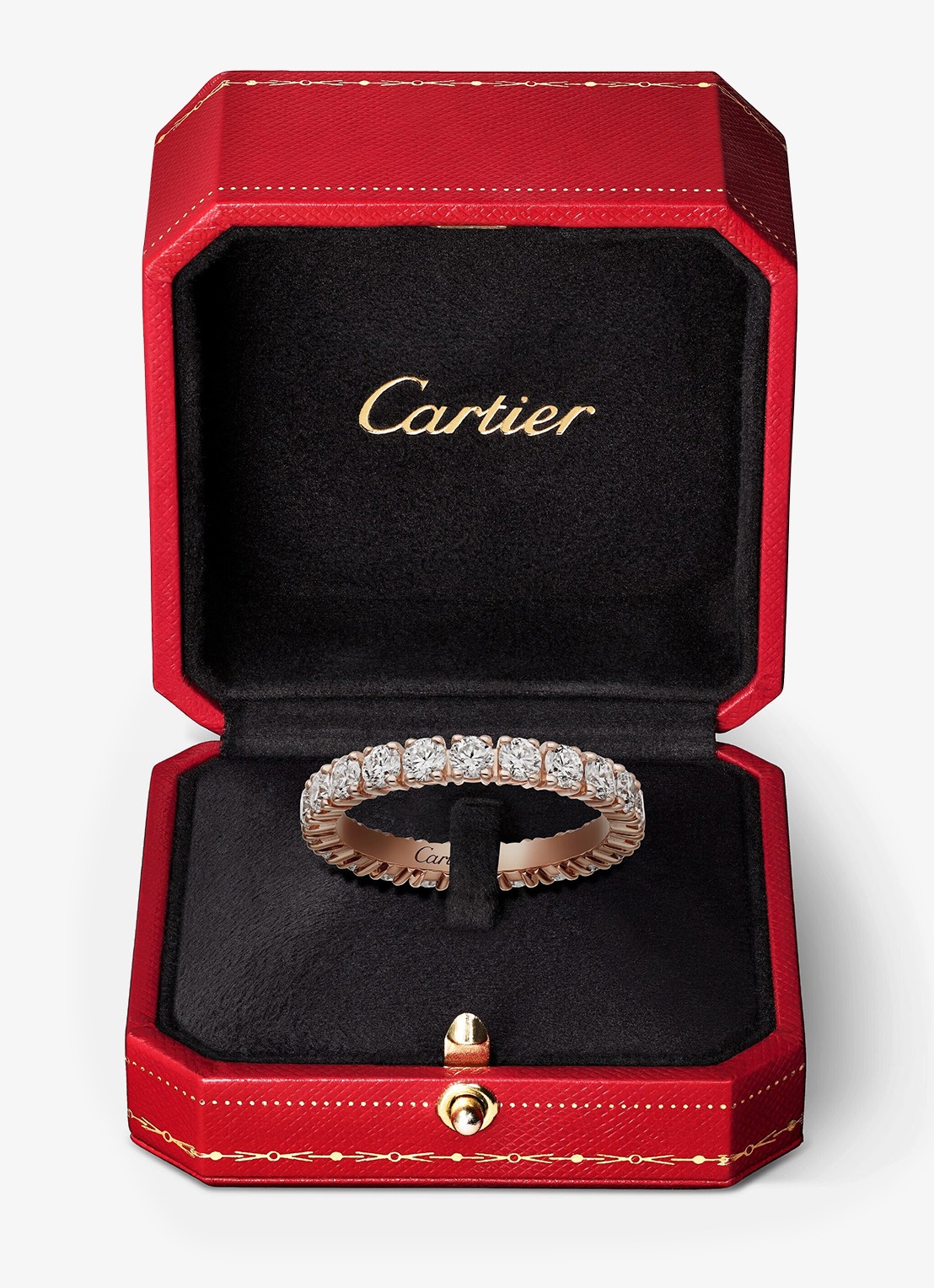 Cartier Cartier Destinée trouwring, van 18 karaat roségoud met 1.34 ct diamant CRN4722700 - detail 8 roségoud