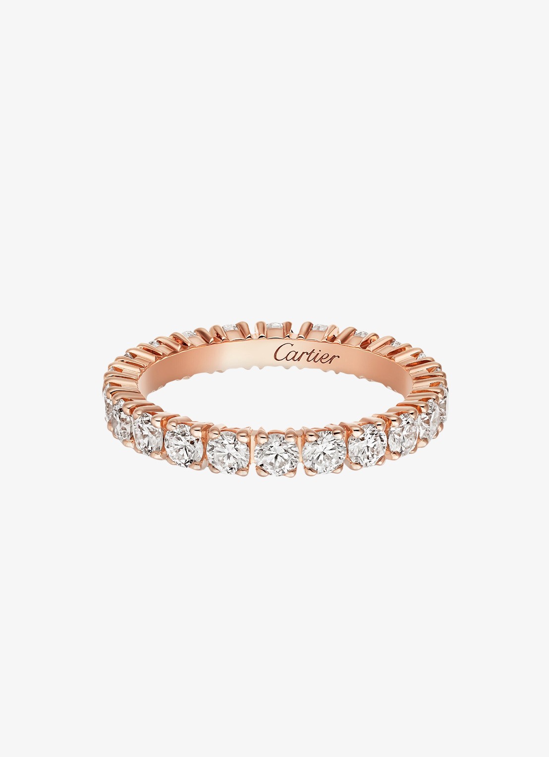 Cartier Cartier Destinée trouwring, van 18 karaat roségoud met 1.34 ct diamant CRN4722700 - voorkant 2 roségoud