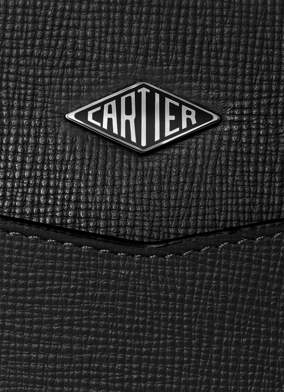 Cartier Cartier Losange clutch van kalfsleer CRL1002636 - detail 4 zwart