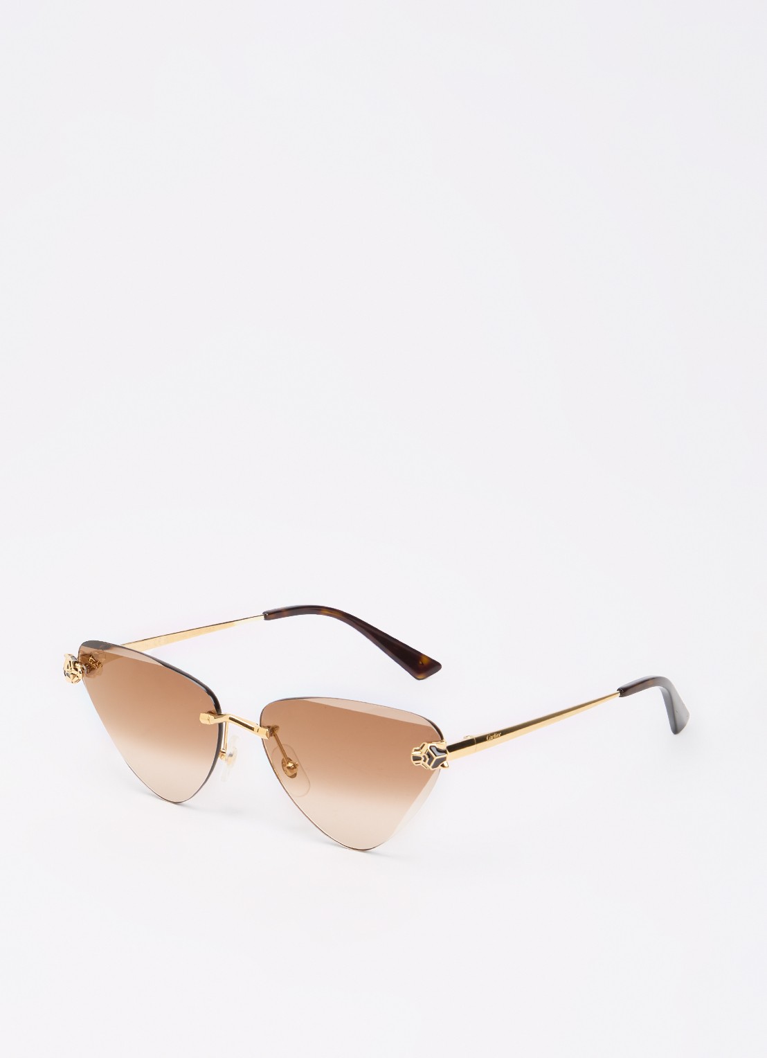 Cartier Cat Eye zonnebril CT0399S - voorkant bruin