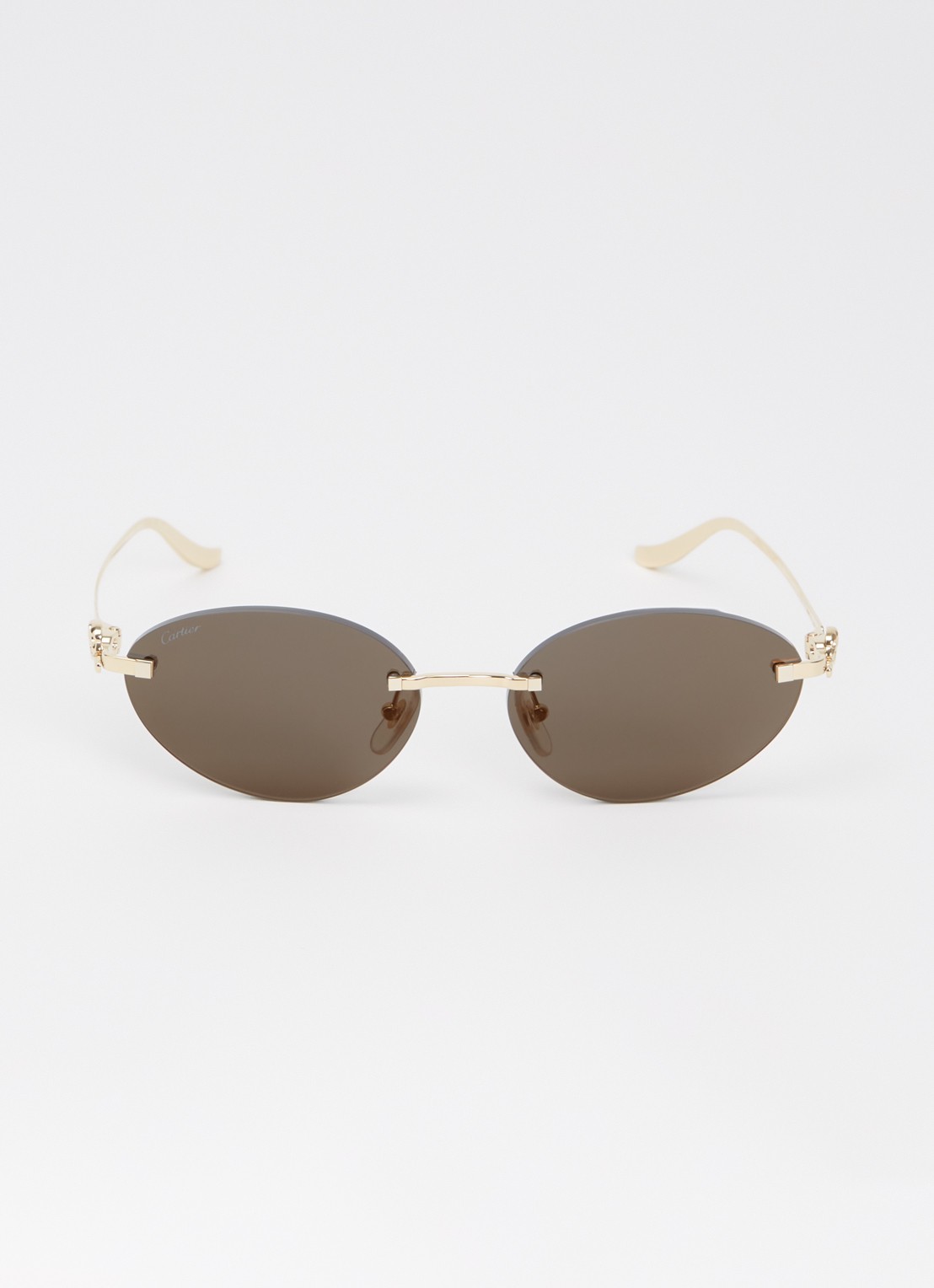 Cartier Cat Eye zonnebril CT0504S - detail goud