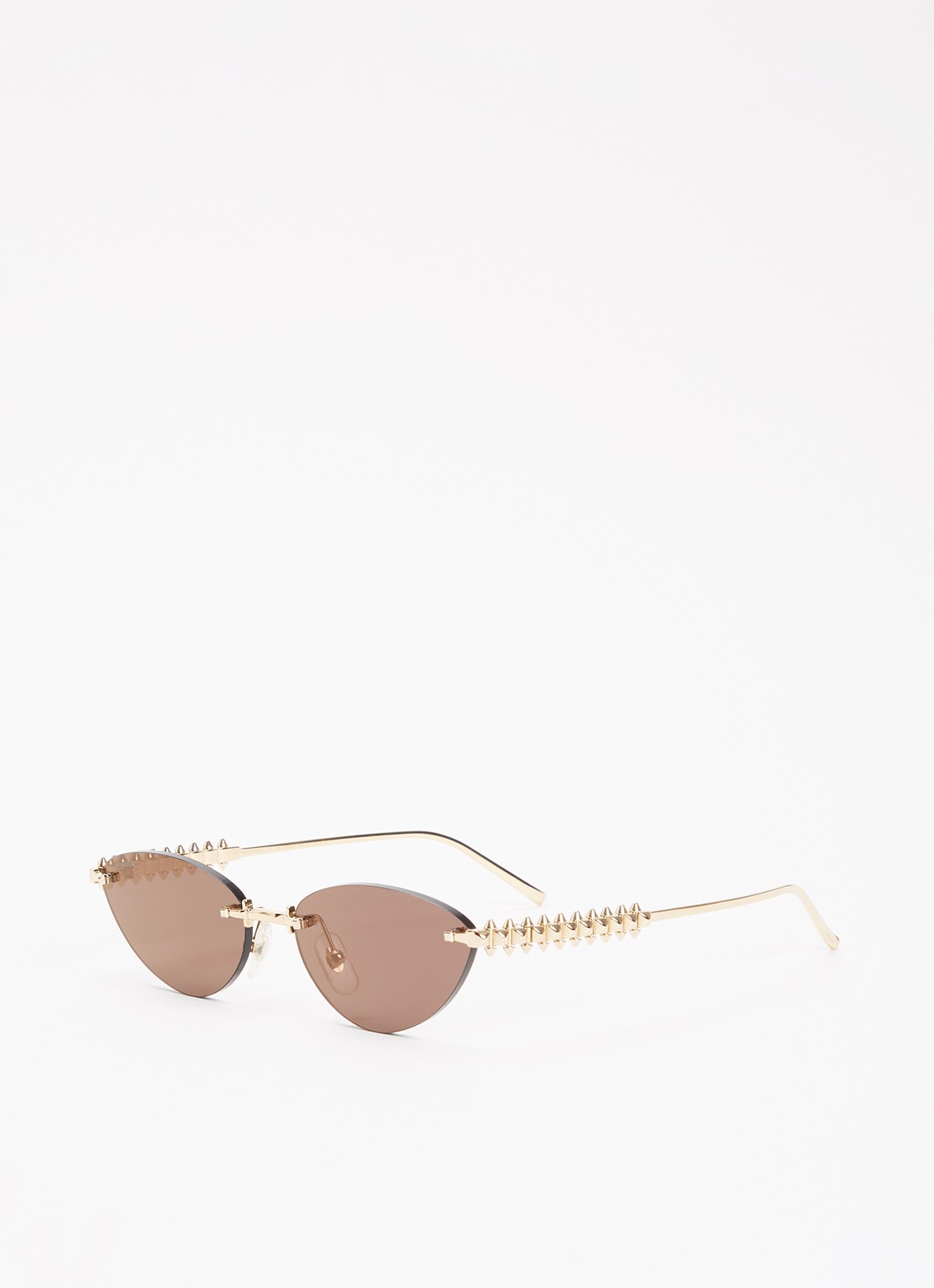Cartier Cat Eye zonnebril CT0543S - voorkant goud