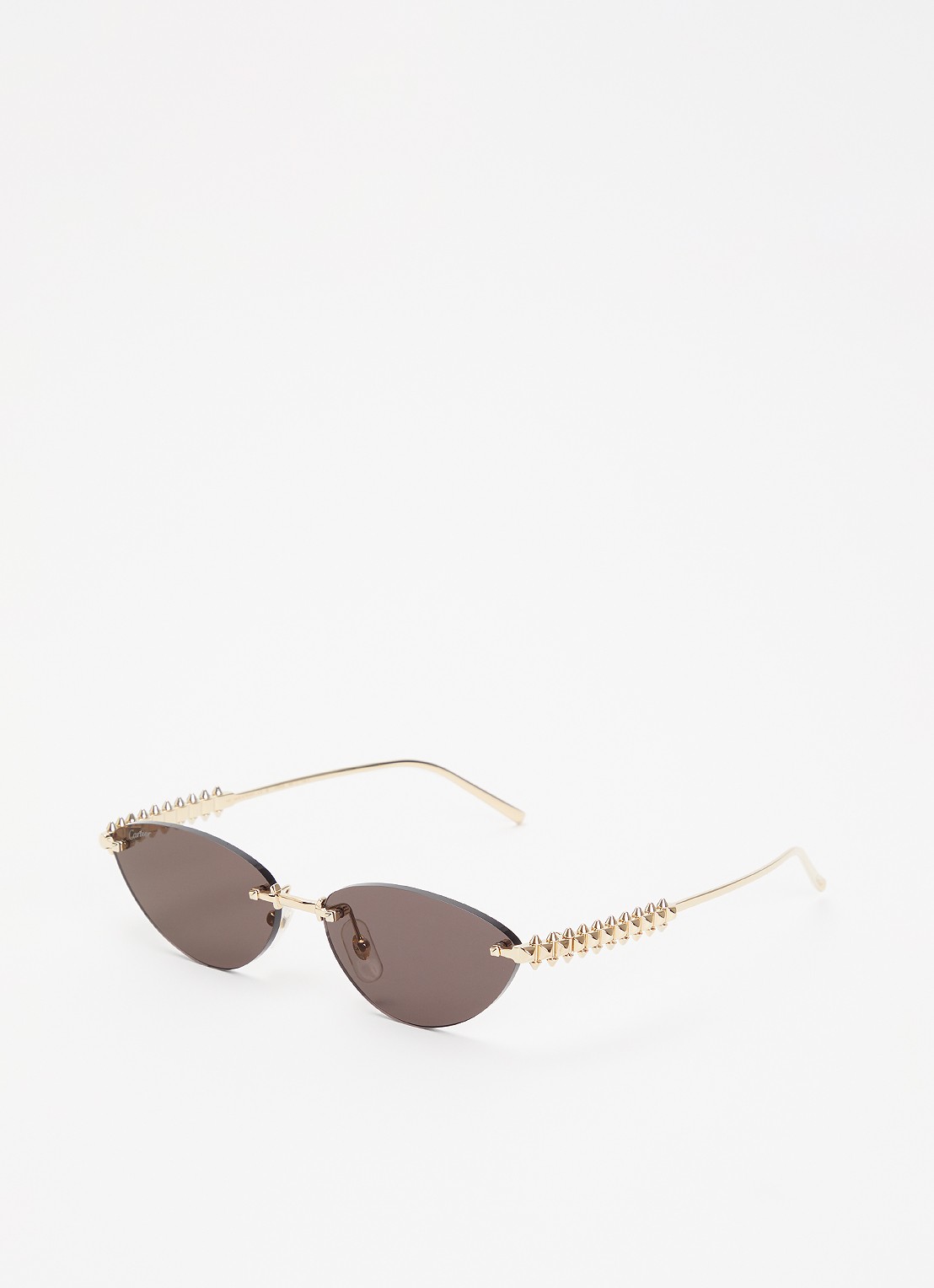 Cartier Cat Eye zonnebril CT0543S - voorkant goud