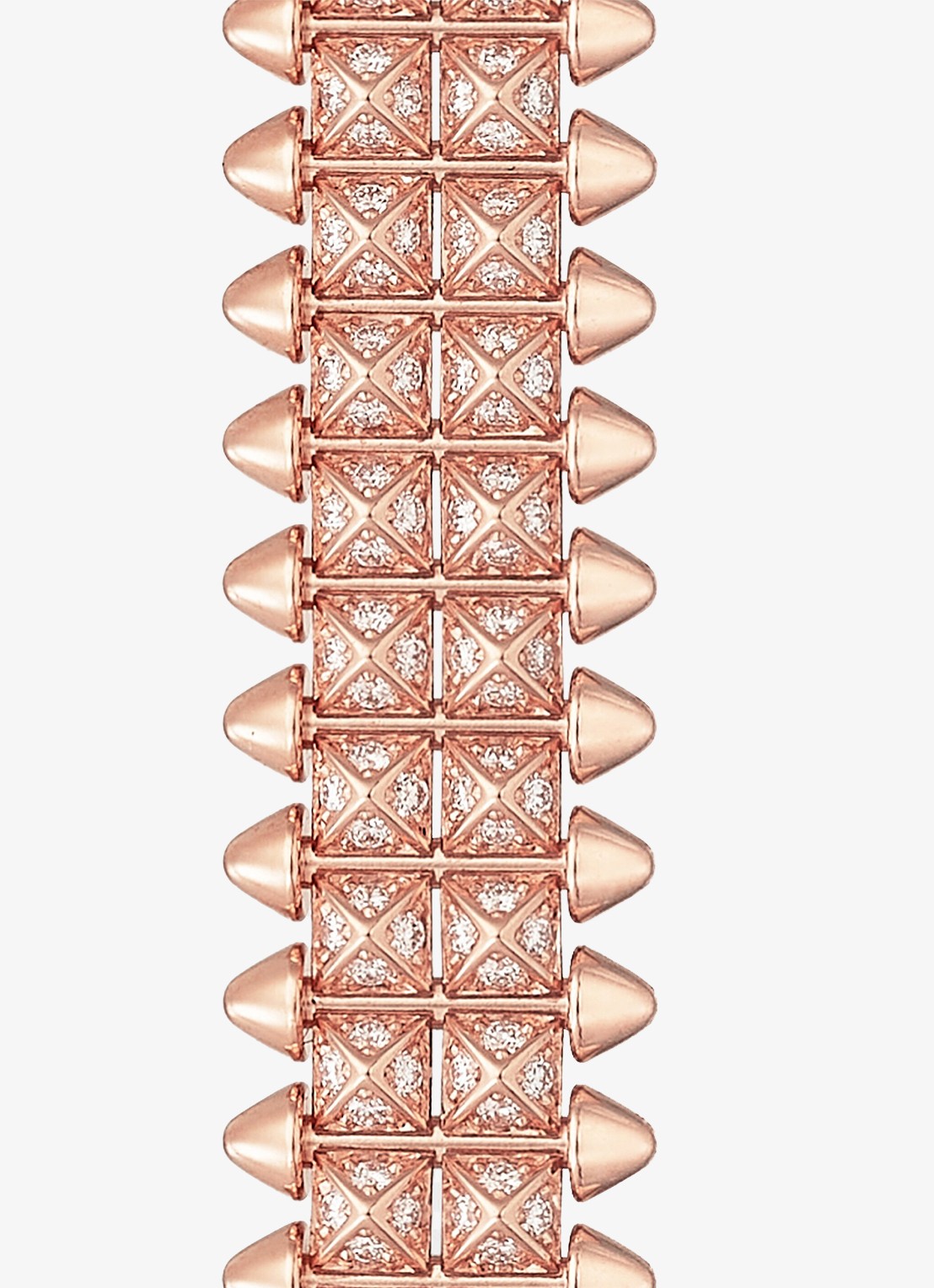 Cartier Clash de Cartier armband, flexible van 18 karaat roségoud met 1.81 ct diamant CRN6723617 - detail roségoud