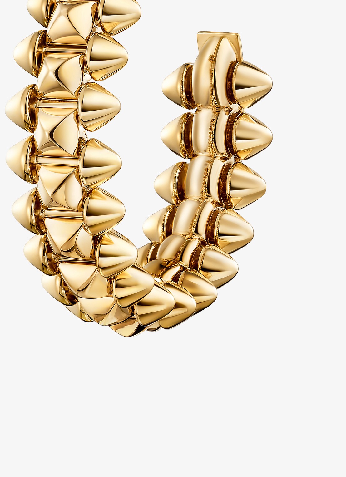 Cartier Clash de Cartier oorringen, klein model van 18 karaat geelgoud CRB8301490 - detail geelgoud