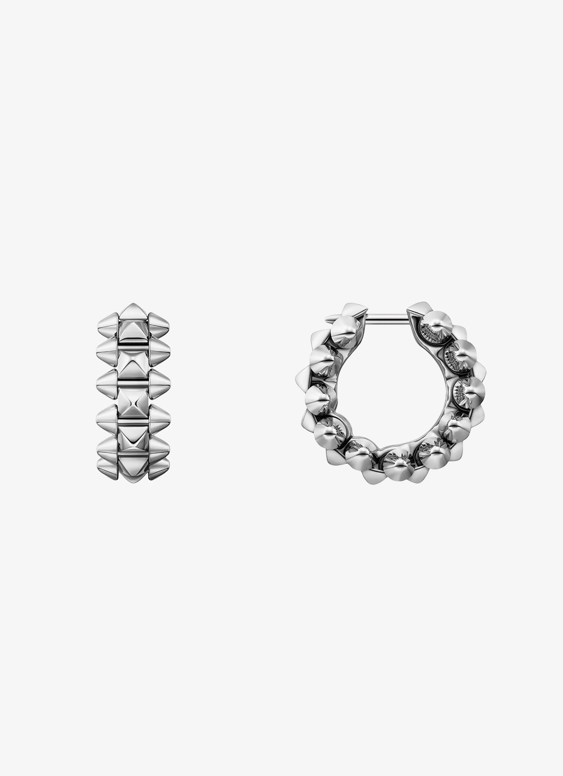 Cartier Clash de Cartier oorringen, klein model van 18 karaat witgoud CRB8301521 - achterkant 4 witgoud