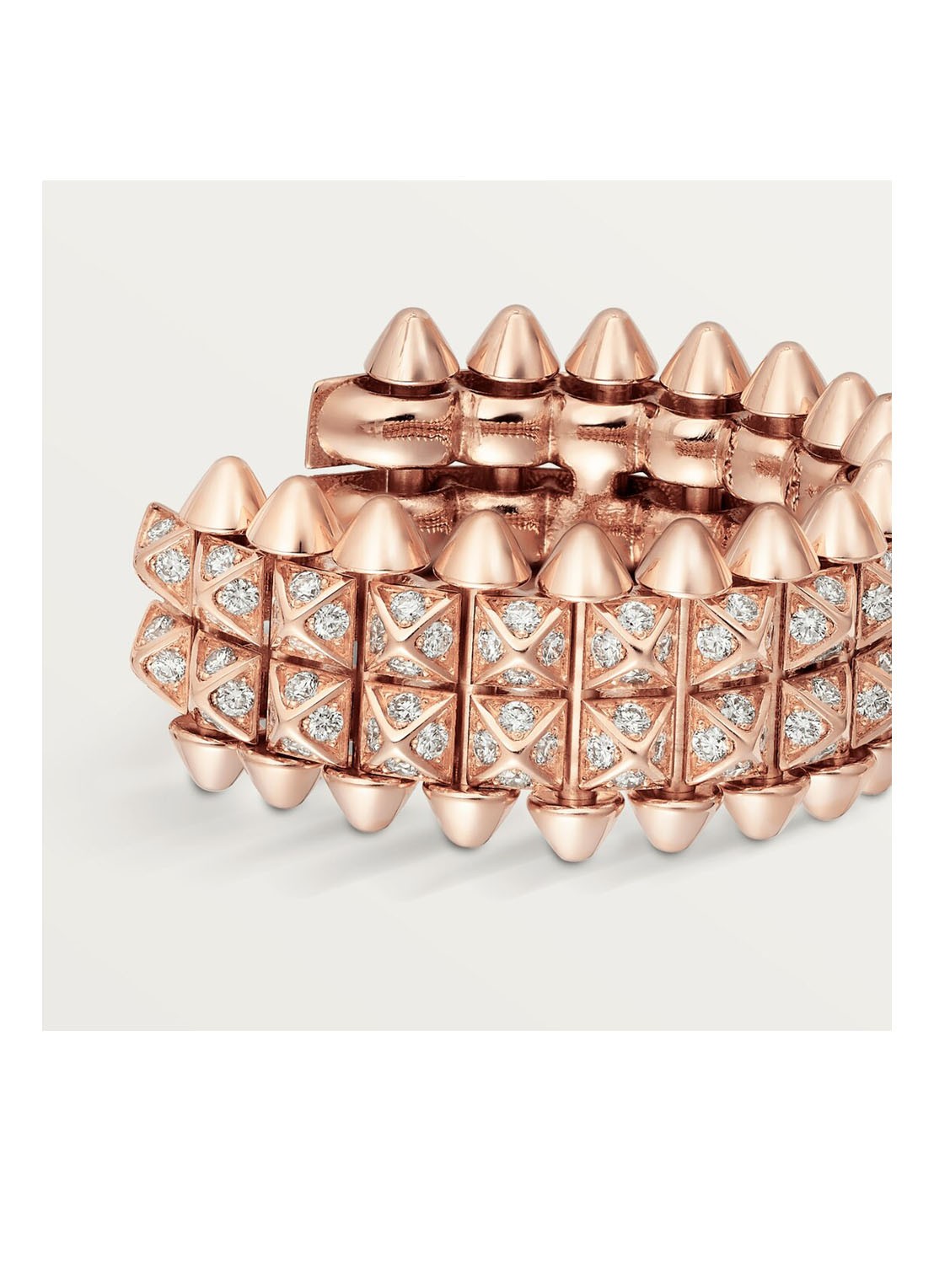 Cartier Clash de Cartier oorringen van 18 karaat roségoud met diamanten CRN8515236 - detail 4 roségoud
