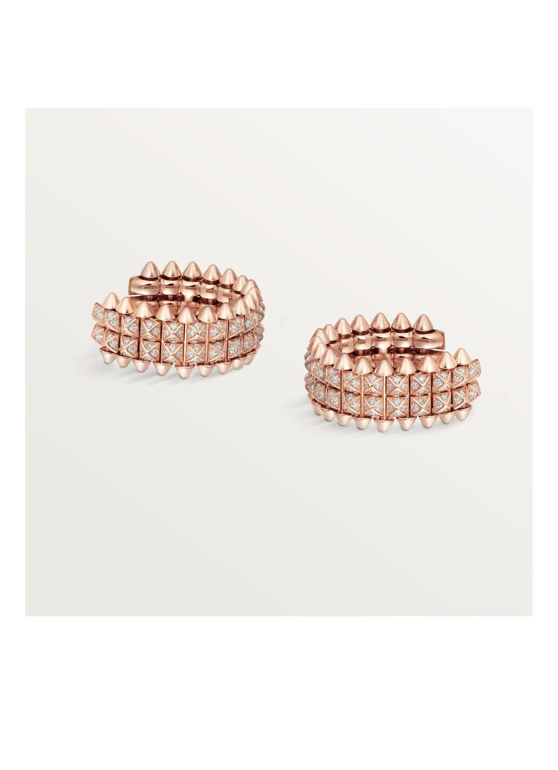 Cartier Clash de Cartier oorringen van 18 karaat roségoud met diamanten CRN8515236 - detail 5 roségoud