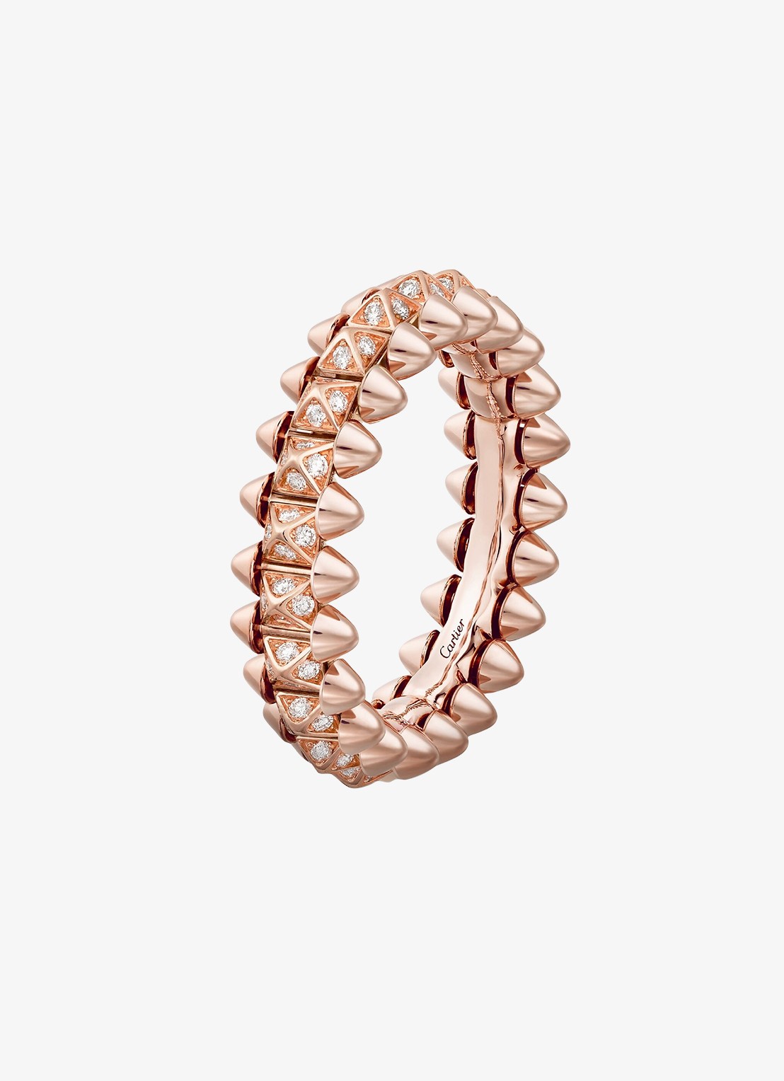Cartier Clash de Cartier ring, klein model van 18 karaat roségoud met 0.31 ct diamant CRN4796100 - detail 5 roségoud
