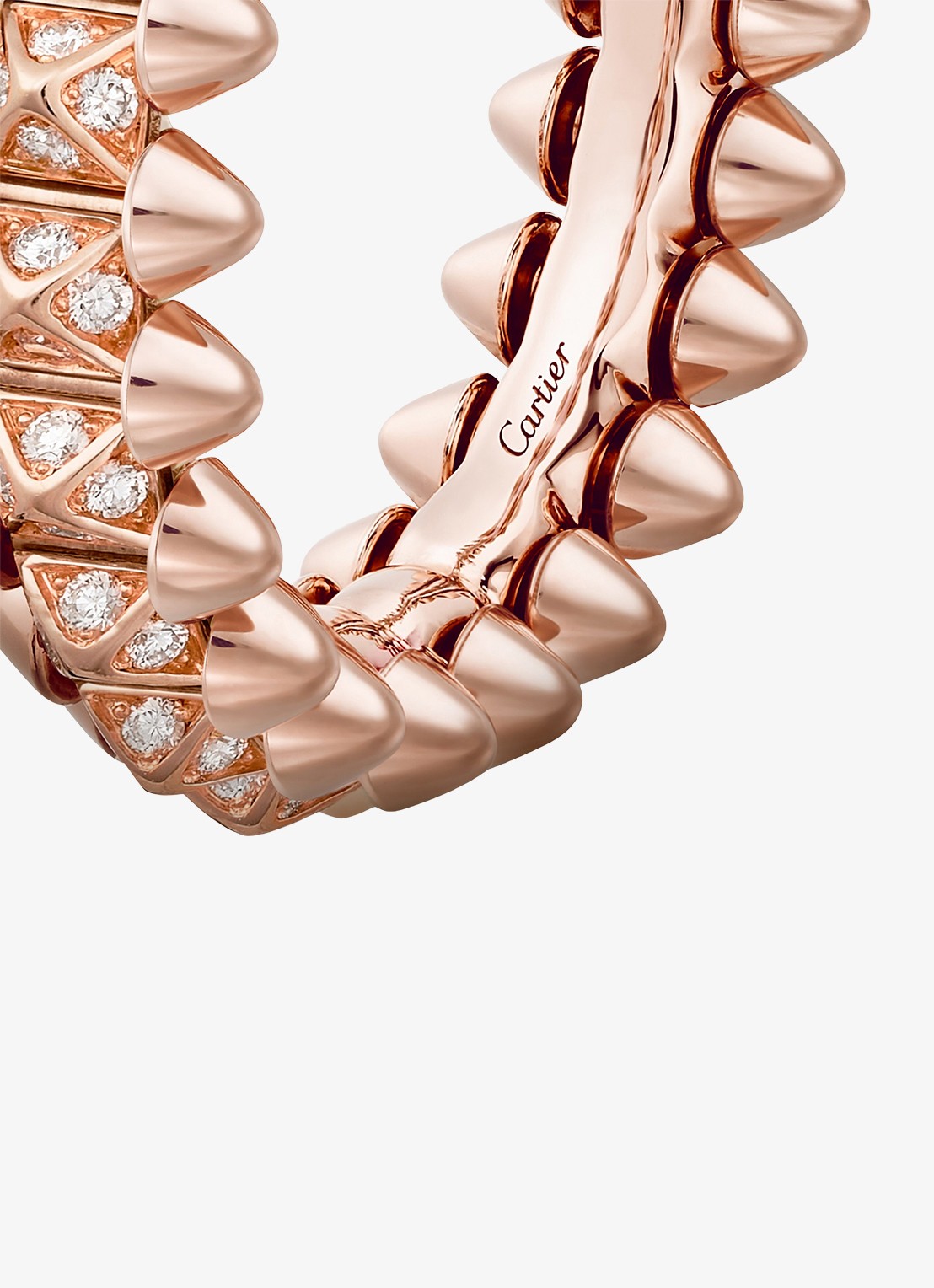 Cartier Clash de Cartier ring, klein model van 18 karaat roségoud met 0.31 ct diamant CRN4796100 - detail 6 roségoud