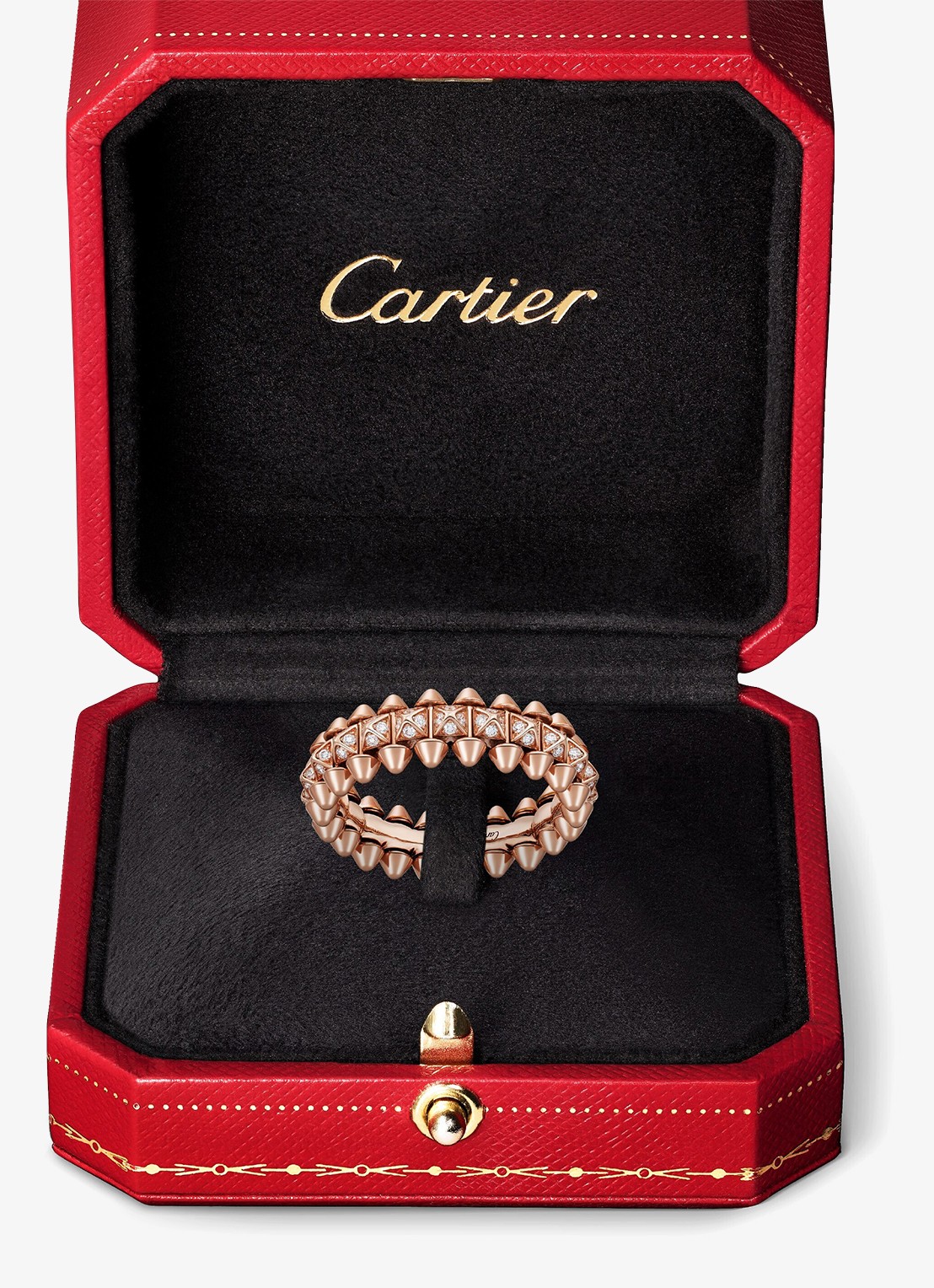 Cartier Clash de Cartier ring, klein model van 18 karaat roségoud met 0.31 ct diamant CRN4796100 - detail 8 roségoud