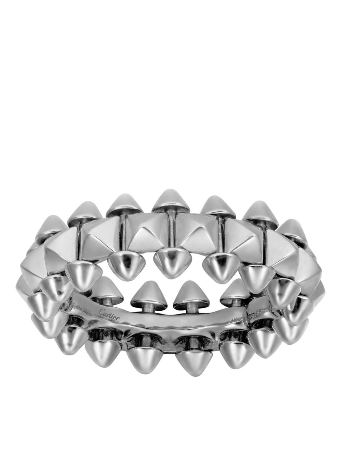 Cartier Clash de Cartier ring medium van 18k witgoud CRB4231100 - voorkant 3 witgoud