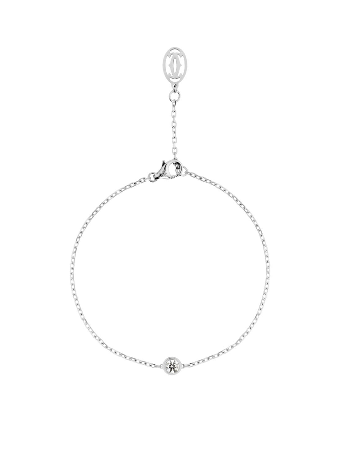 Cartier Diamants Légers armband van 18k witgoud met diamant CRB6037200 - voorkant 5 witgoud