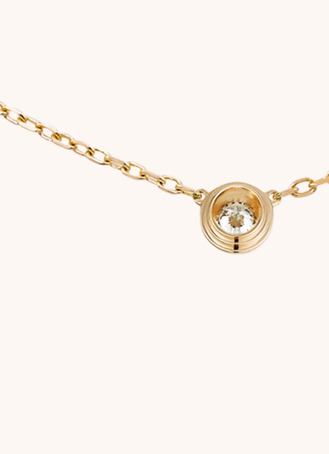 Cartier Diamants Légers small ketting van 18k geelgoud met diamant B7215800 - detail 5 geelgoud