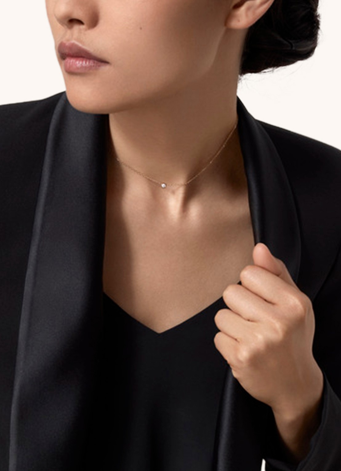 Cartier Diamants Légers small ketting van 18k geelgoud met diamant B7215800 - voorkant 2 geelgoud