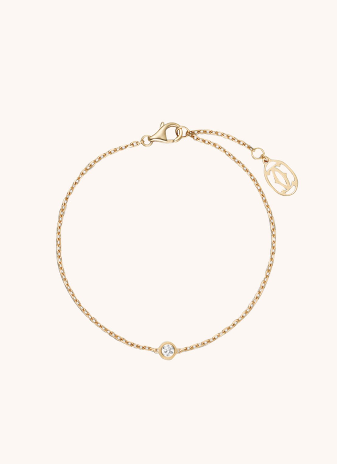 Cartier Diamants Légers XS armband van 18k geelgoud met diamant B6045617 - detail 5 geelgoud