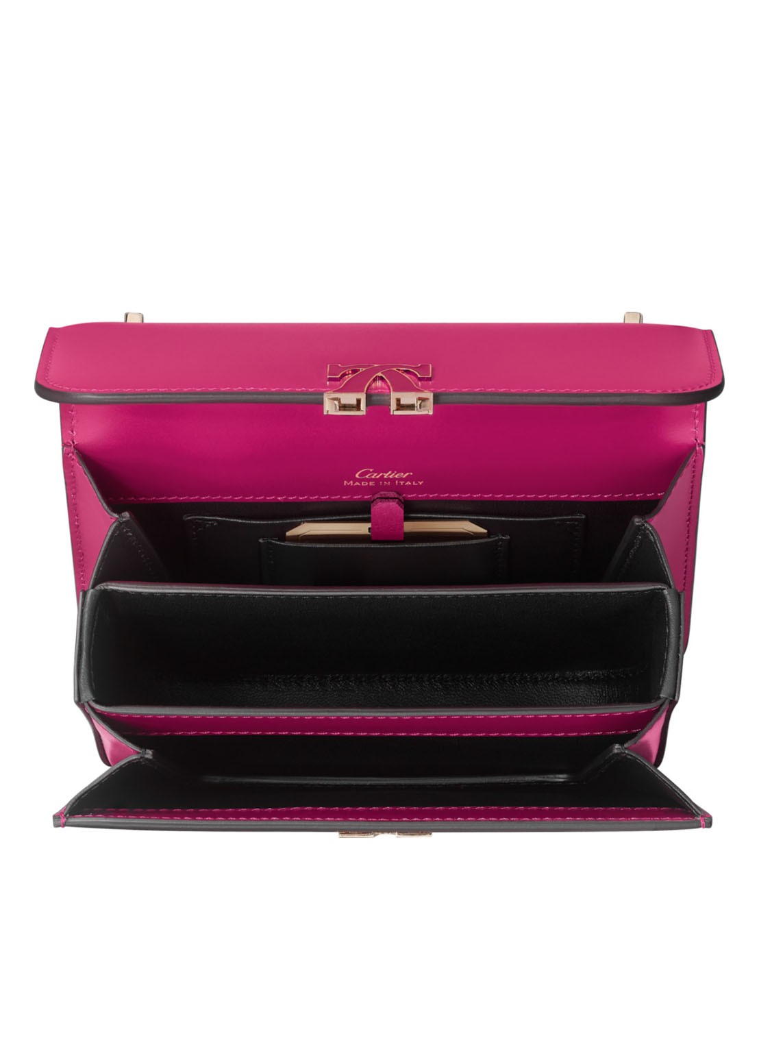 Cartier Double C Nano schoudertas van kalfsleer CRL1002297 - detail 4 roze