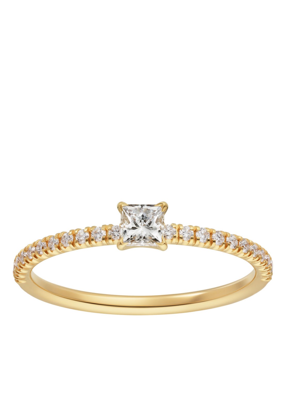 Cartier Etincelle de Cartier ring van 18k geelgoud met diamanten CRB4232900 - voorkant geelgoud