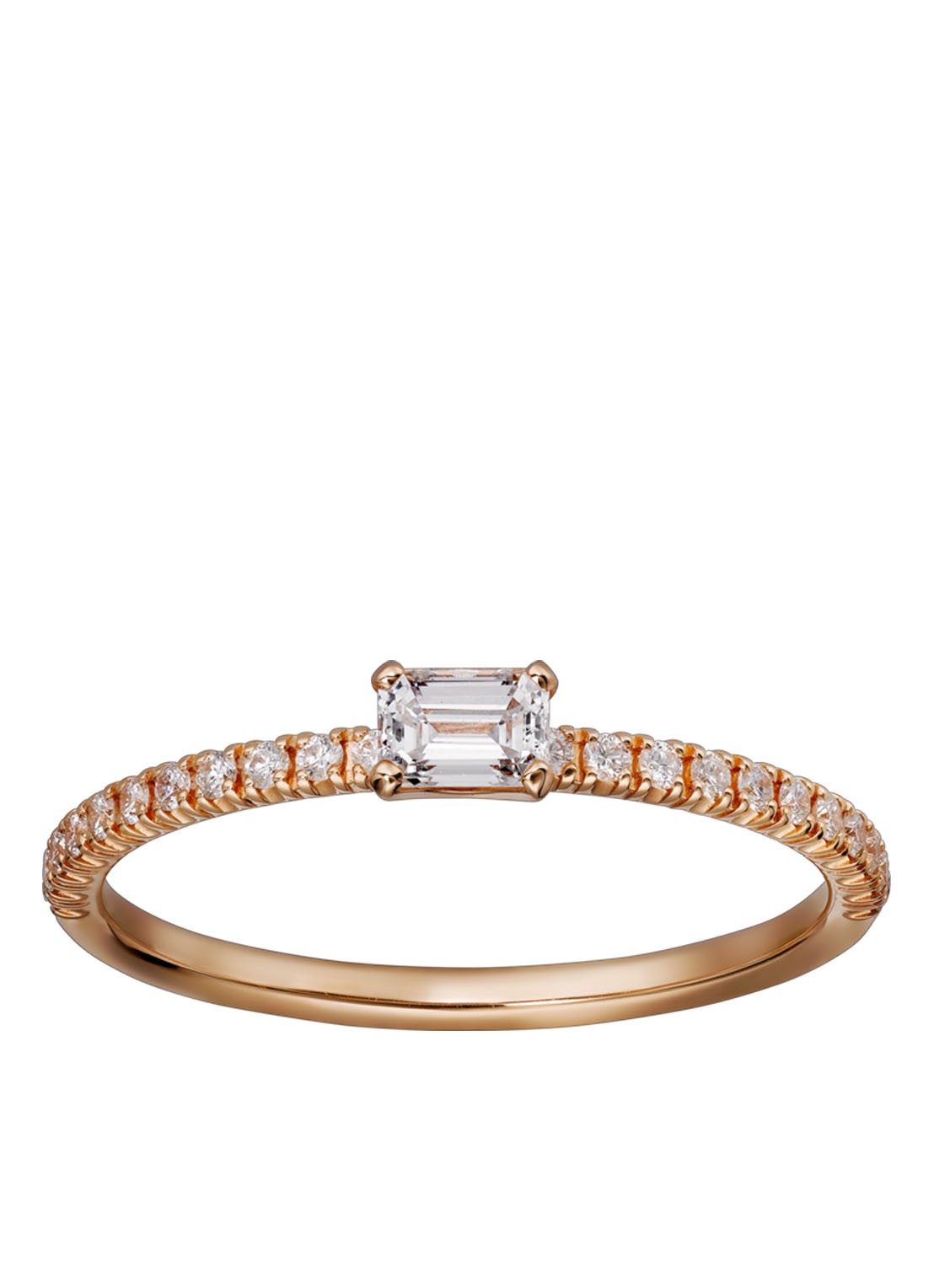 Cartier Etincelle de Cartier ring van roségoud met diamanten CRB4216700 - voorkant 5 roségoud