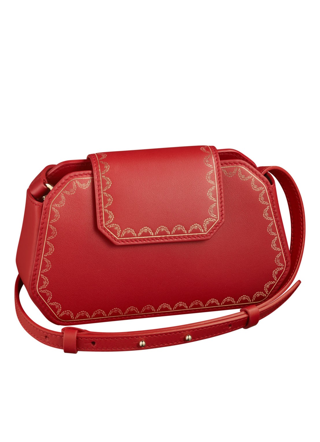 Cartier Guirlande de Cartier handtas van kalfsleer CRL1002226 - voorkant 7 steenrood