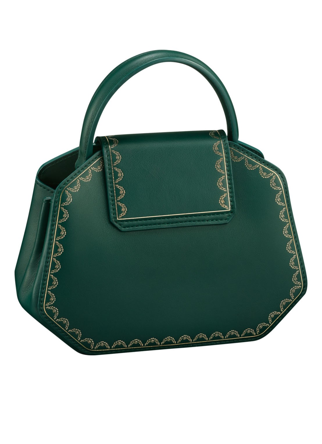 Cartier Guirlande de Cartier mini handtas van kalfsleer - achterkant 8 groen