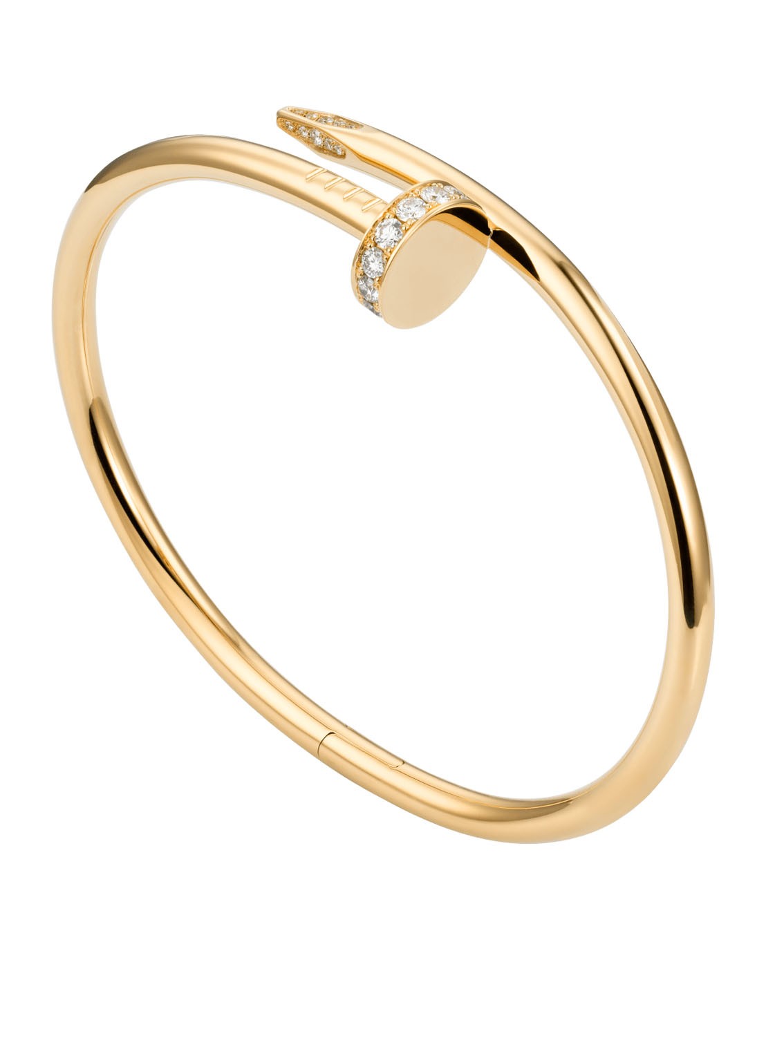 Cartier Juste un Clou armband van 18k geelgoud met diamanten CRB6048600 - voorkant geelgoud