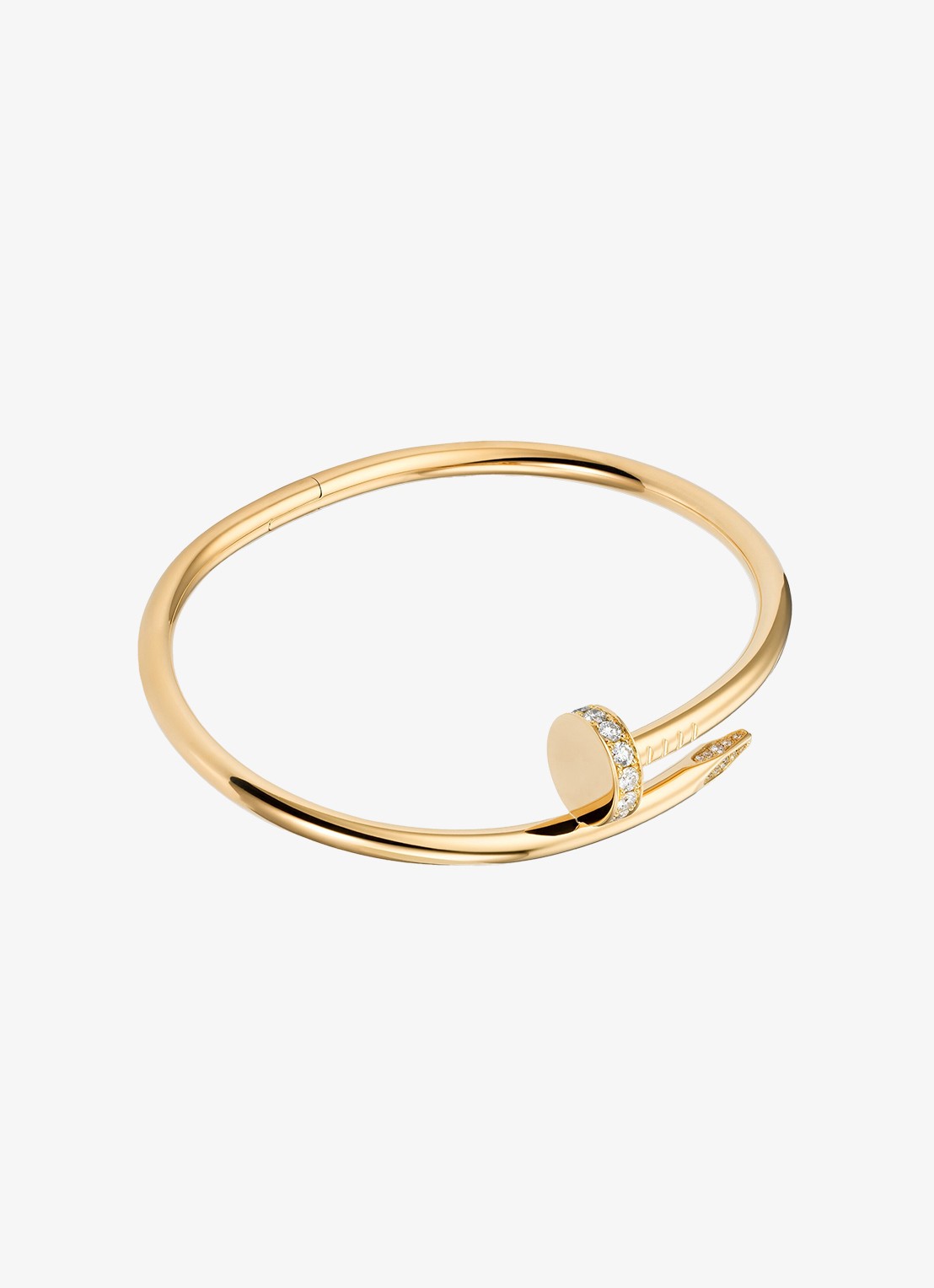 Cartier Juste un Clou armband van 18k geelgoud met diamanten CRB6048600 - achterkant 8 geelgoud