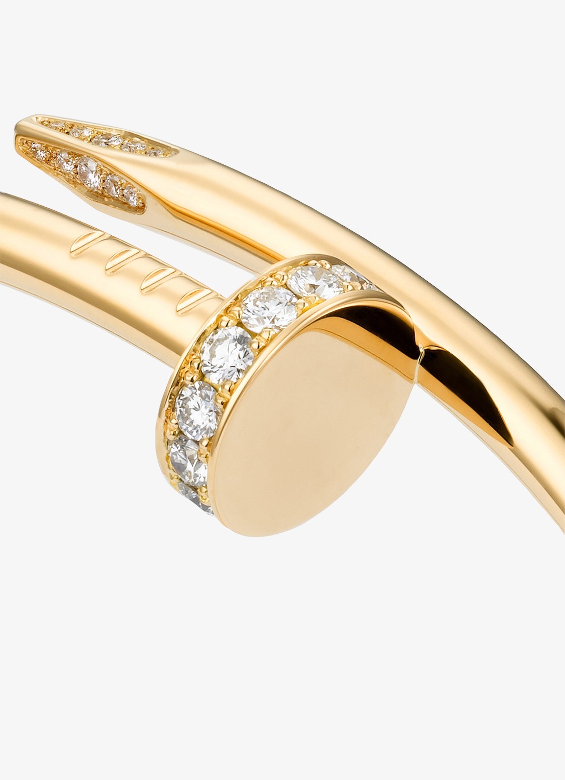Cartier Juste un Clou armband van 18k geelgoud met diamanten CRB6048600 - detail 3 geelgoud