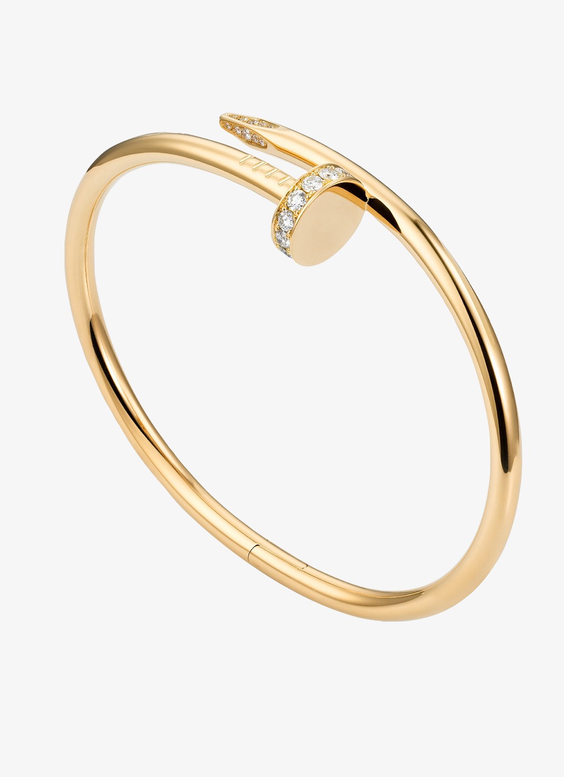 Cartier Juste un Clou armband van 18k geelgoud met diamanten CRB6048600 - voorkant geelgoud