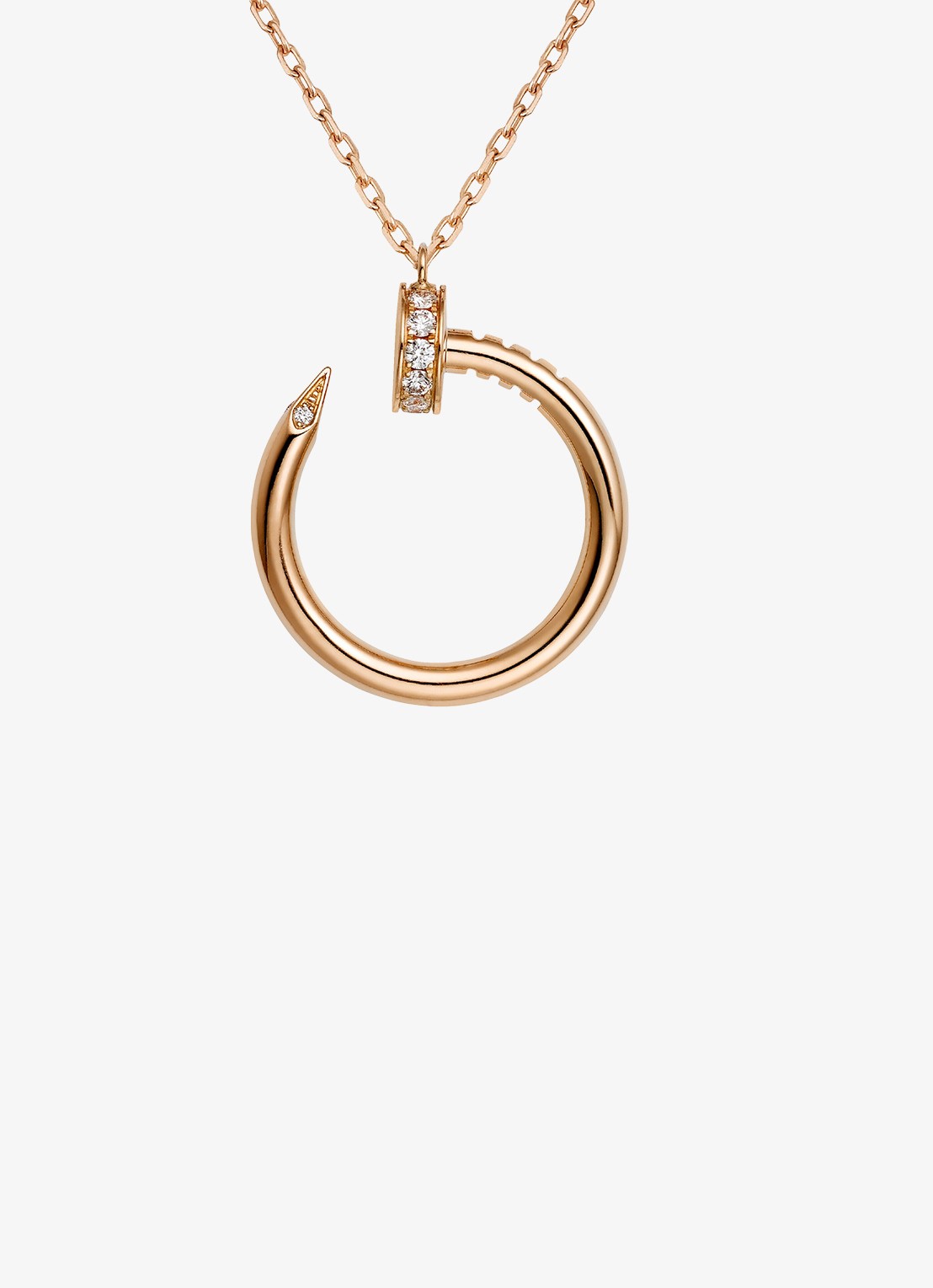 Cartier Juste un Clou ketting van 18 karaat roségoud met 0.12 diamant CRB7224887 - detail 2 roségoud
