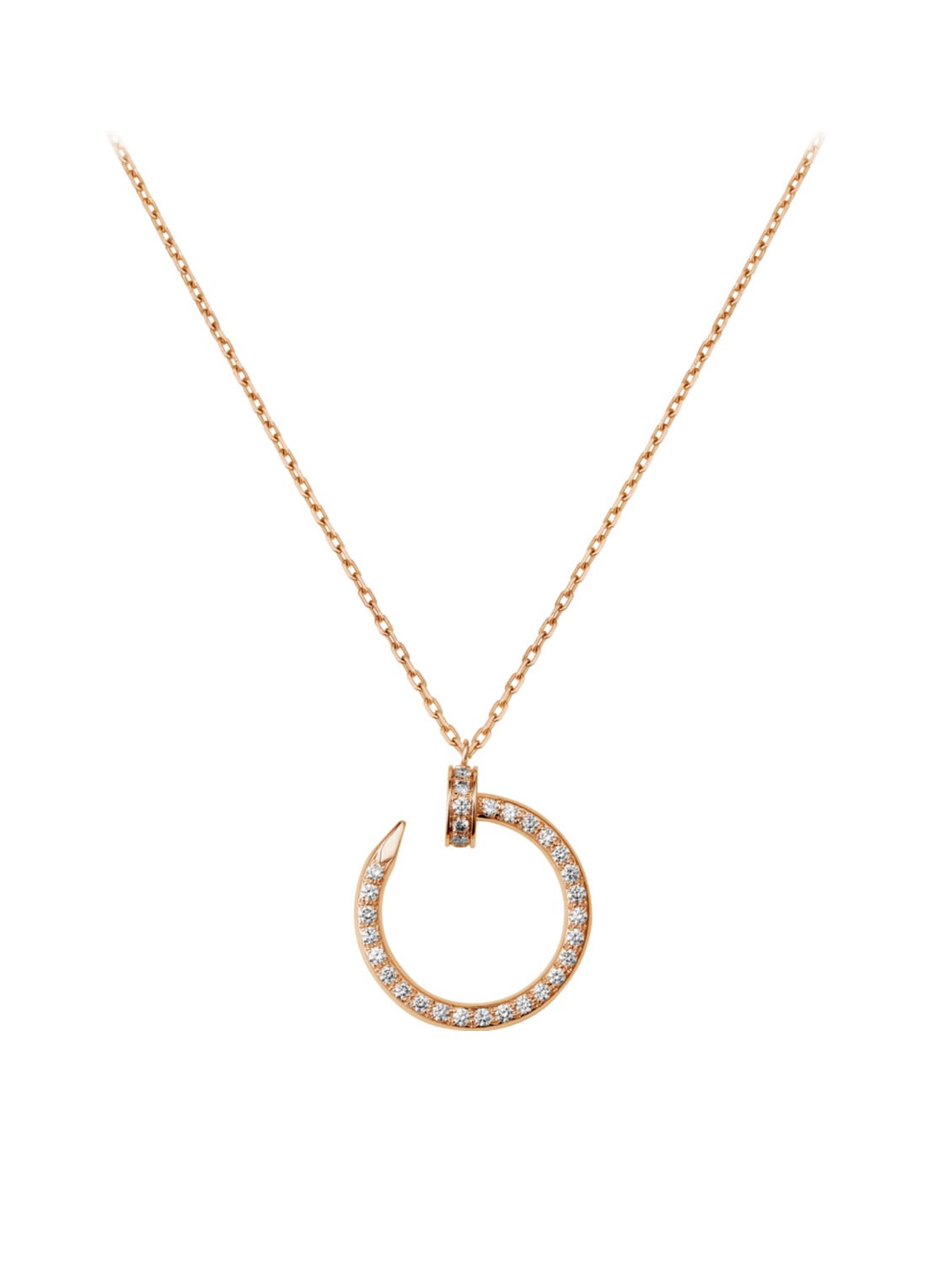 Cartier Juste un Clou ketting van 18k roségoud met diamanten CRB3047000 - detail 3 roségoud