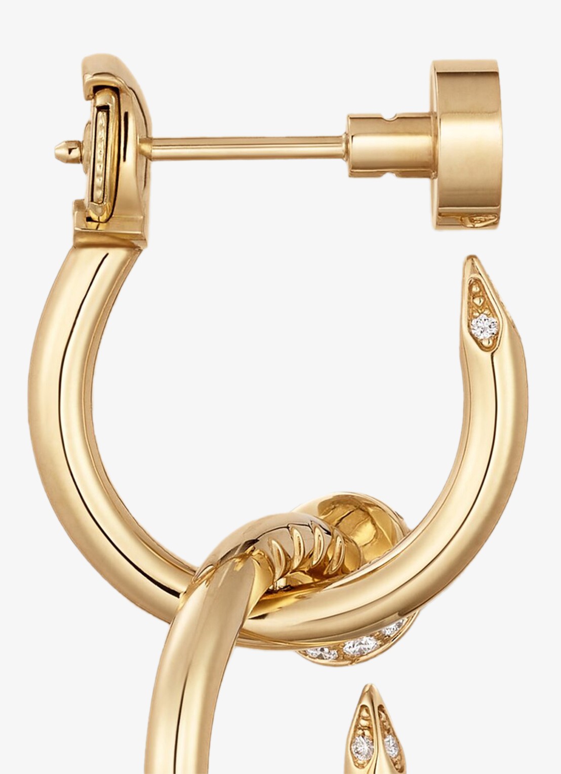 Cartier Juste un Clou oorstekers van 18 karaat geelgoud met 27 diamanten CRB8301504 - detail 4 geelgoud