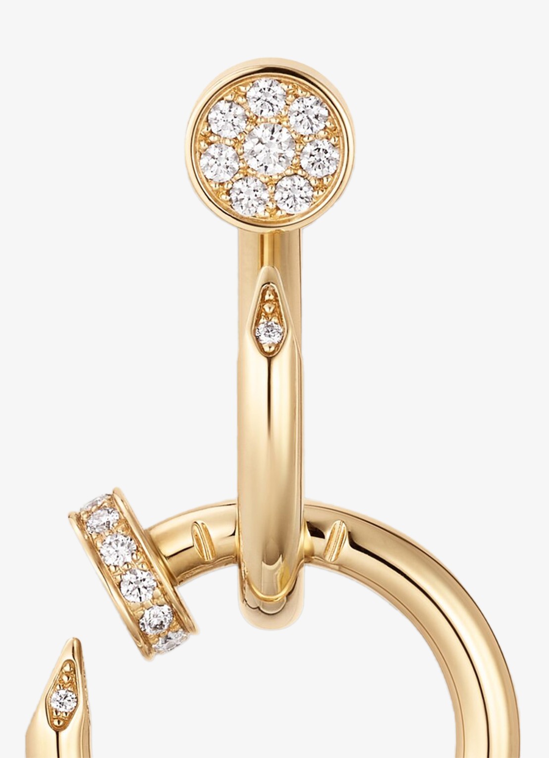 Cartier Juste un Clou oorstekers van 18 karaat geelgoud met 27 diamanten CRB8301504 - detail 5 geelgoud