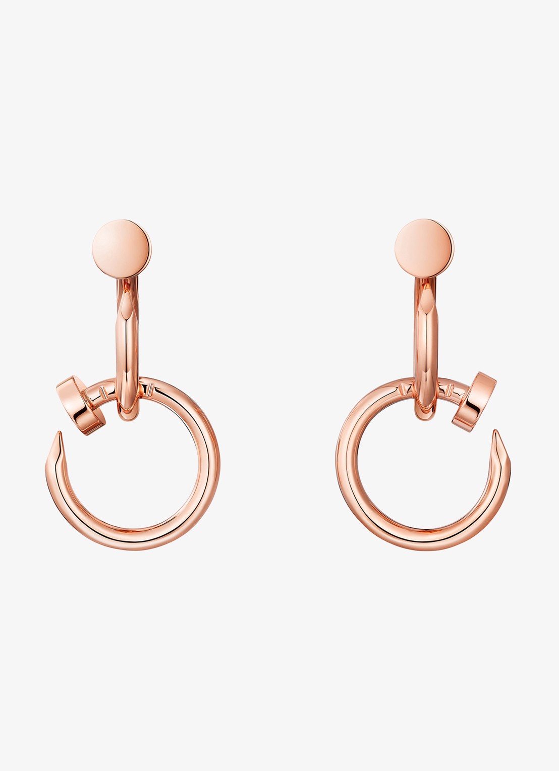 Cartier Juste un Clou oorstekers van 18 karaat roségoud CRB8301527 - voorkant 2 roségoud