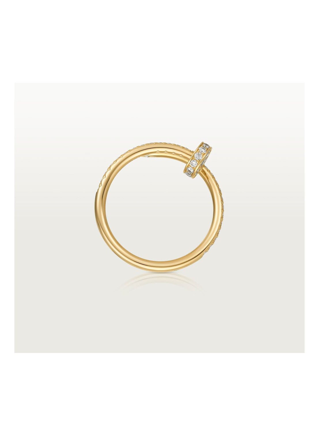 Cartier Juste un Clou ring van 18 karaat geelgoud met 53 diamanten CRB4231500 - detail 3 geelgoud