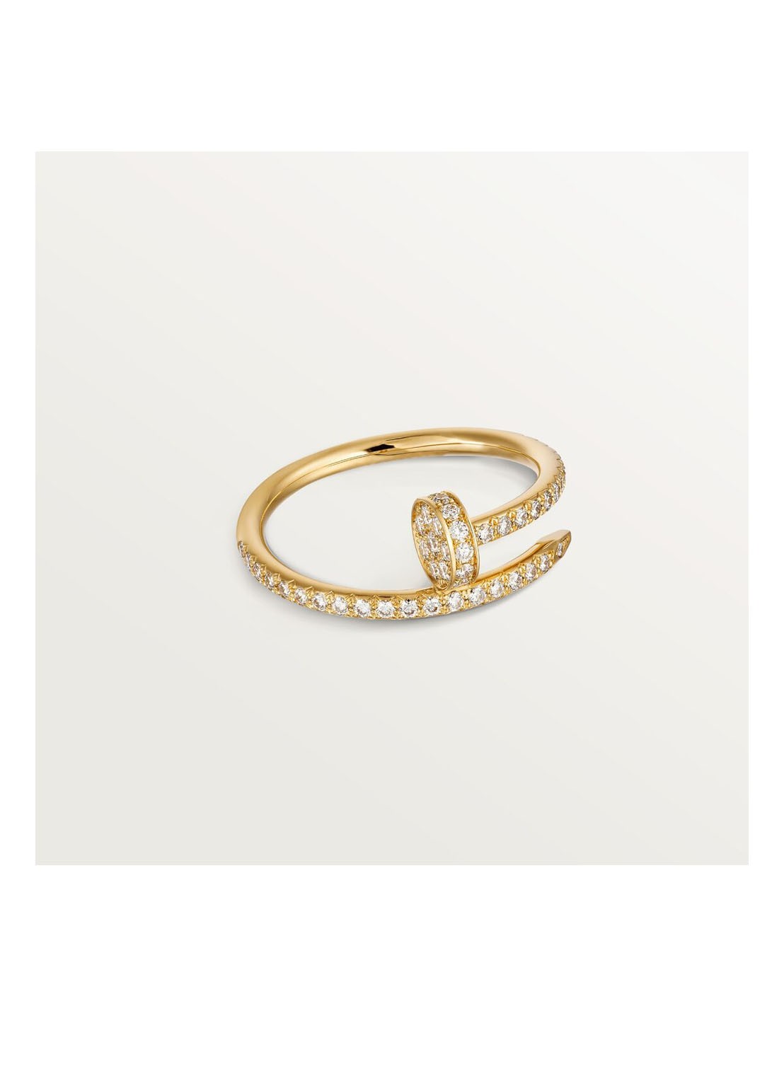 Cartier Juste un Clou ring van 18 karaat geelgoud met 53 diamanten CRB4231500 - voorkant 8 geelgoud