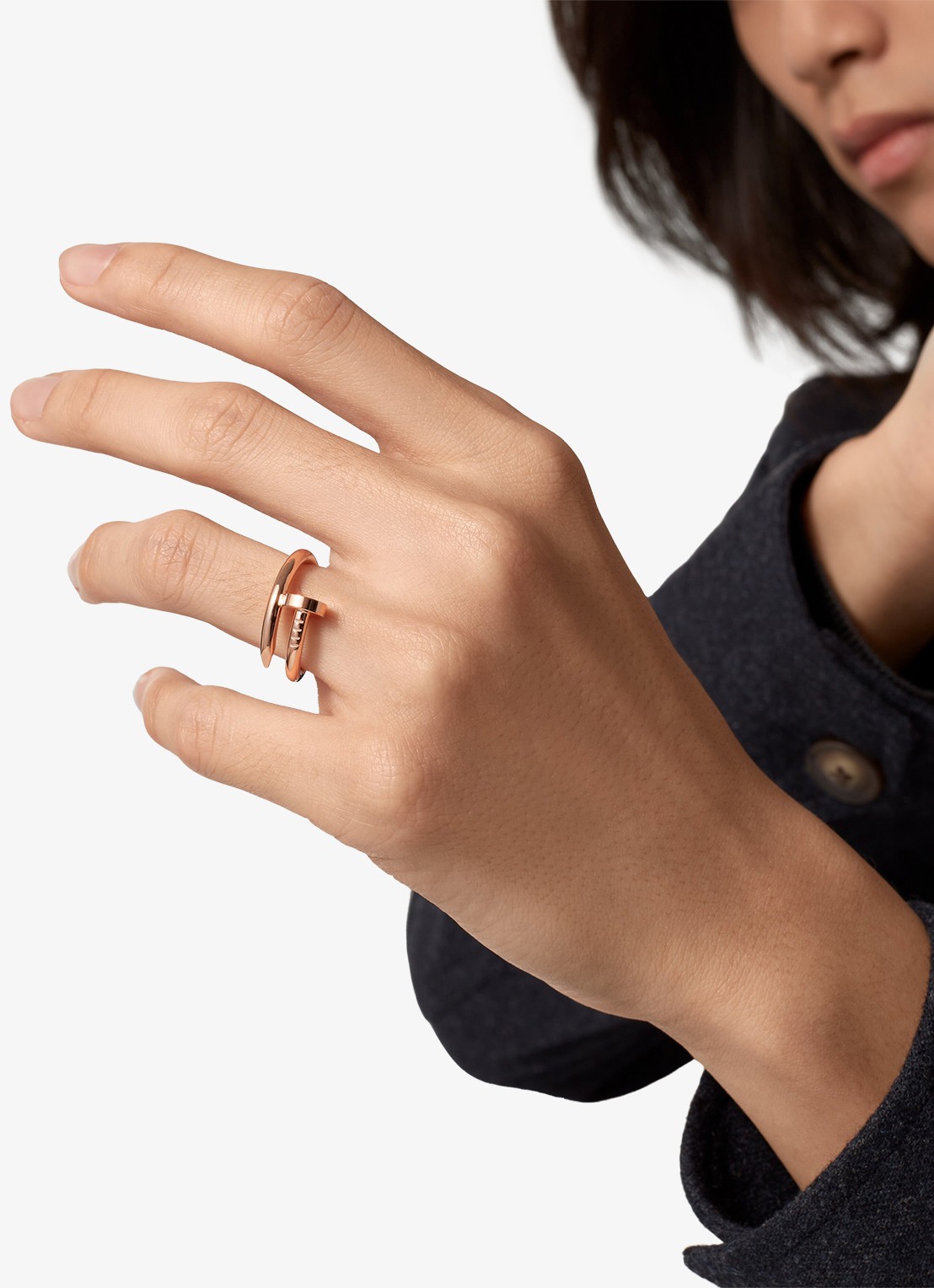 Cartier Juste un Clou ring van 18 karaat roségoud CRB40925 - voorkant 7 roségoud