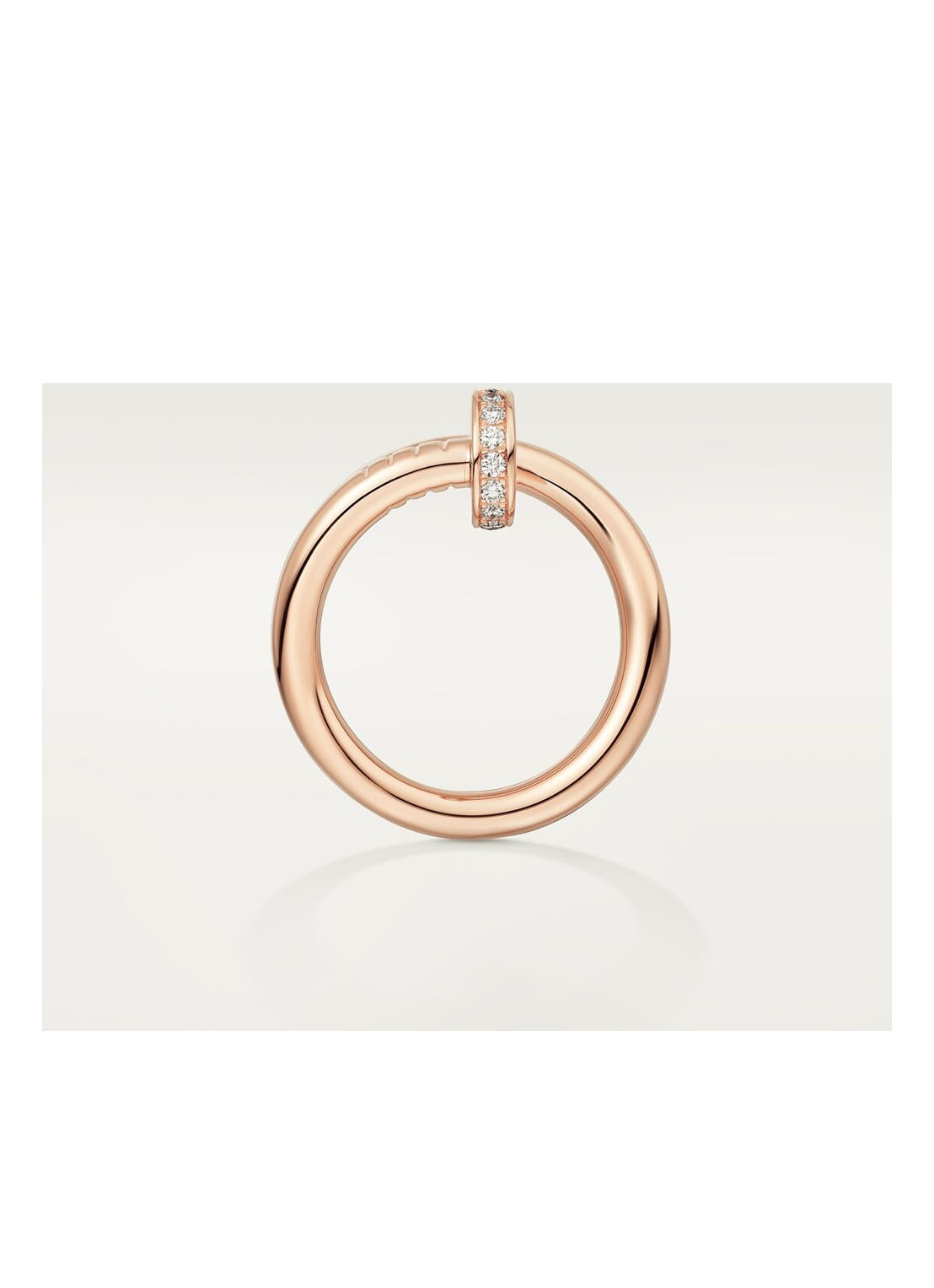 Cartier Juste un Clou ring van 18 karaat roségoud met 22 diamanten CRB4094800 - detail 3 roségoud
