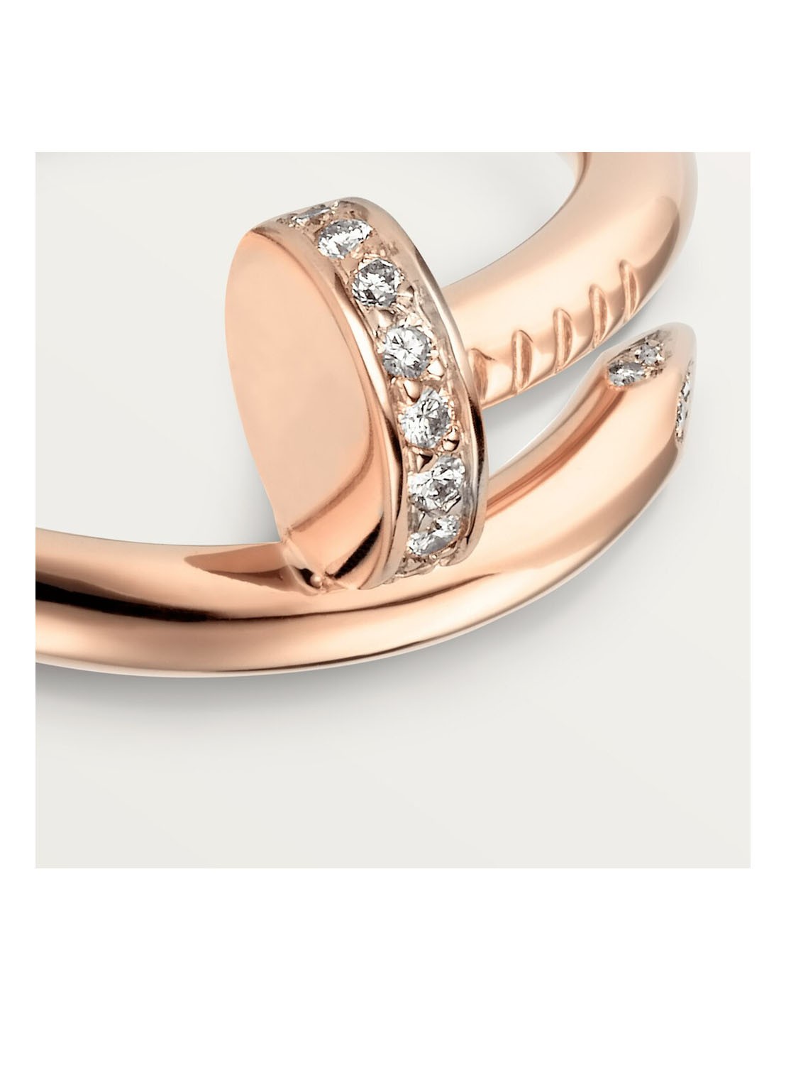 Cartier Juste un Clou ring van 18 karaat roségoud met 22 diamanten CRB4094800 - detail 4 roségoud