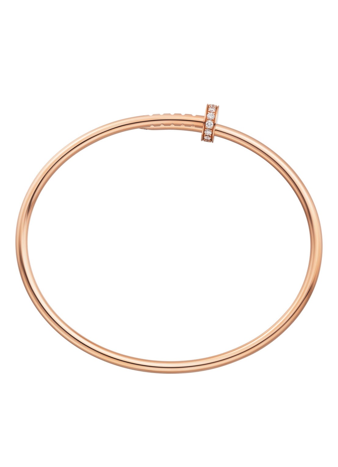 Cartier Juste un Clou small armband van 18 karaat roségoud met 20 diamanten CRB6065800 - detail 5 roségoud