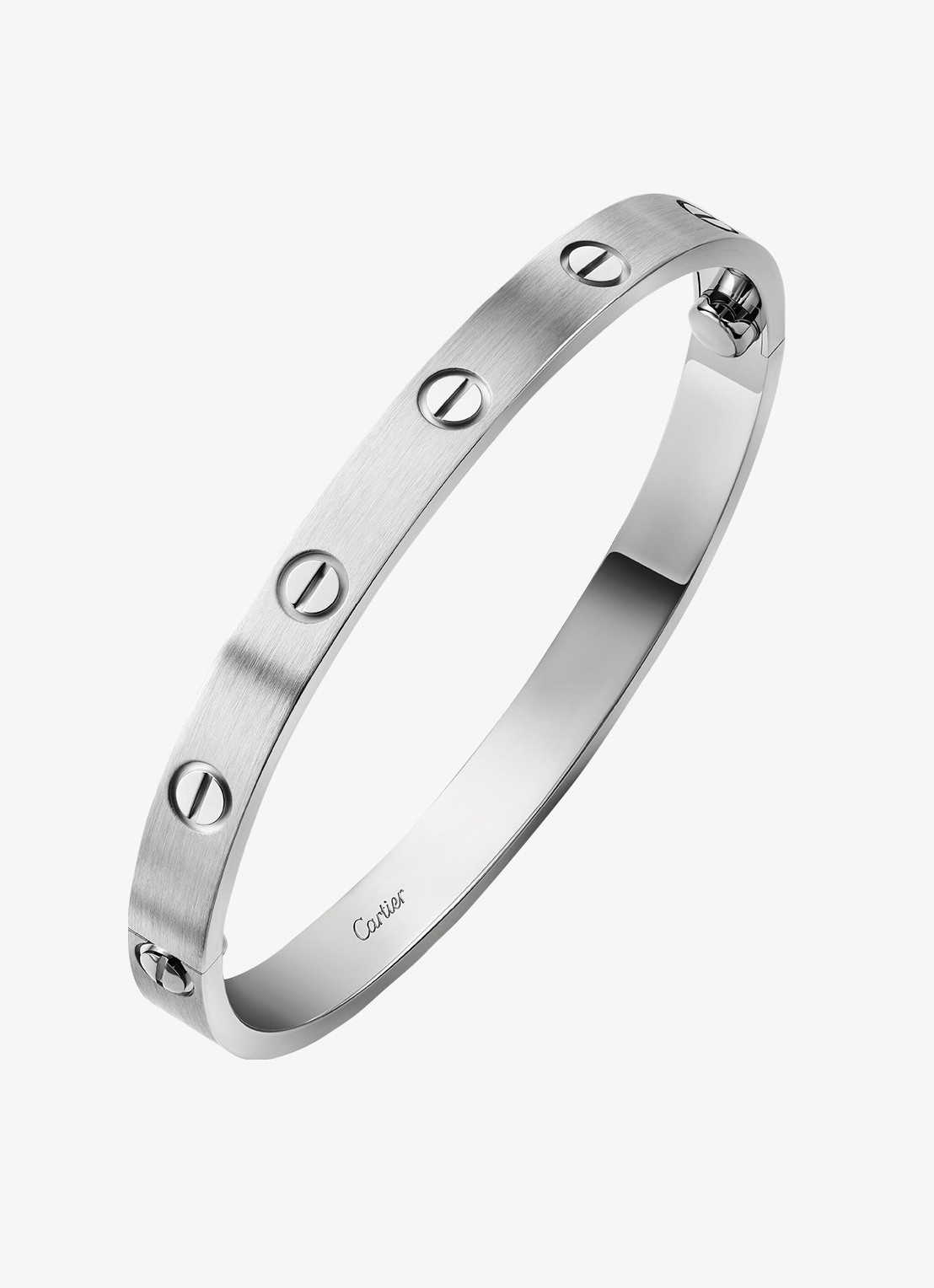 Cartier LOVE armband, klassiek model van 18 karaat witgoud CRB6077117 - detail 4 witgoud