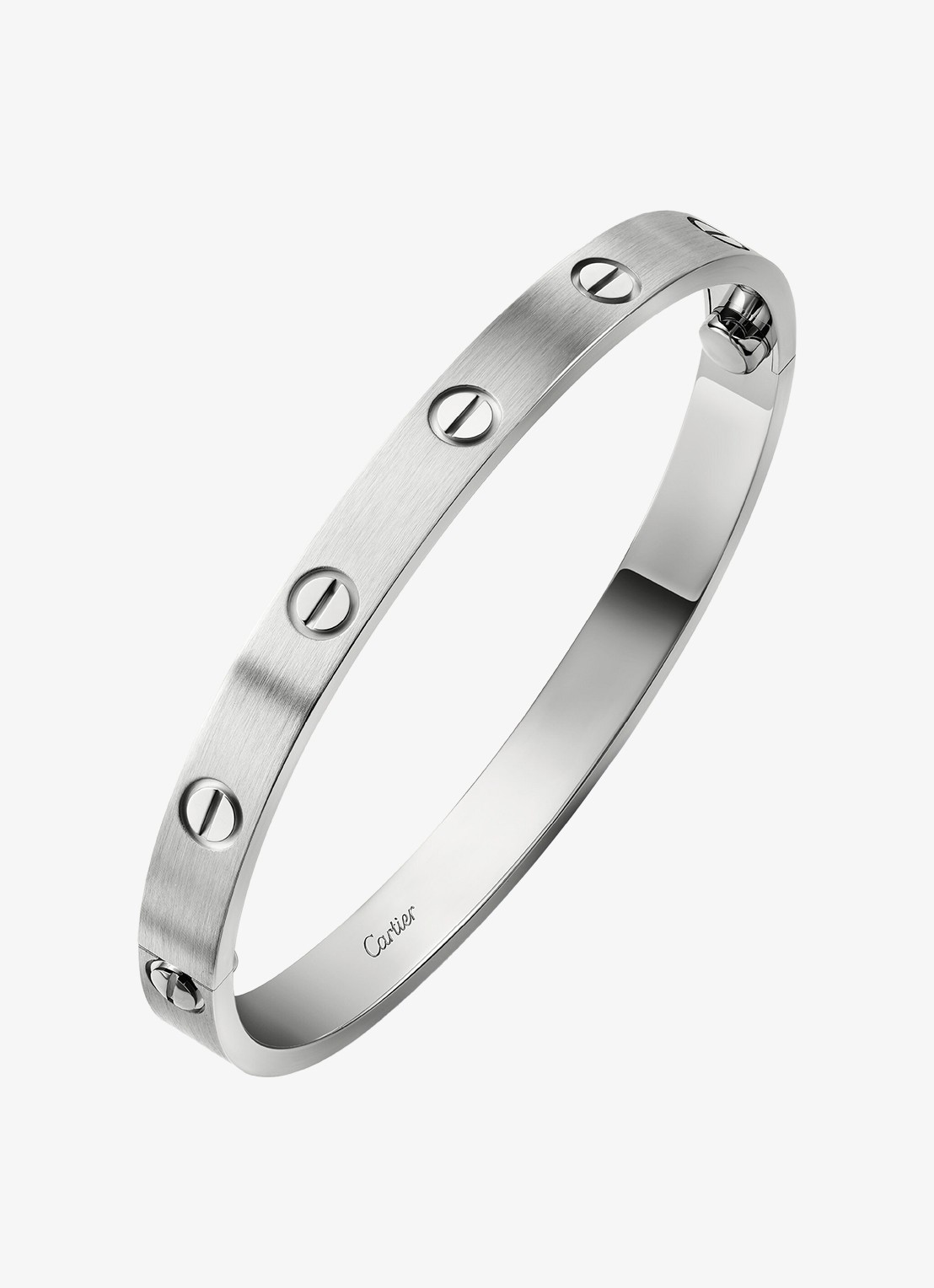 Cartier LOVE armband, klassiek model van 18 karaat witgoud CRB6077117 - detail 4 witgoud